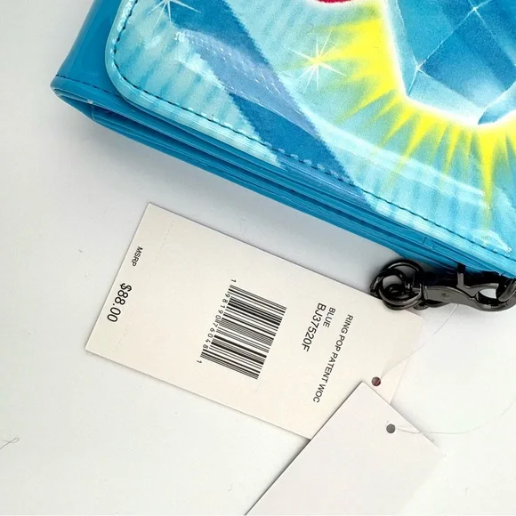 Betsey Johnson Ring Pop Blue Raspberry Bag + Matching Card Case - Picture 13 of 16